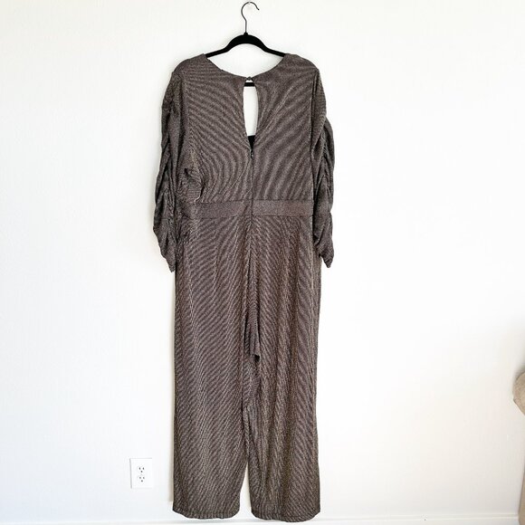 Torrid Gold Glitter Jumpsuit - Picture 8 of 13